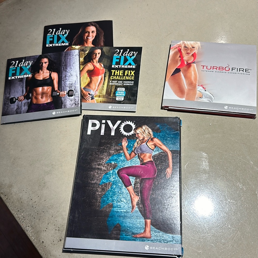Beachbody Turbo Fire, Piyo and 21 Day Fix sets